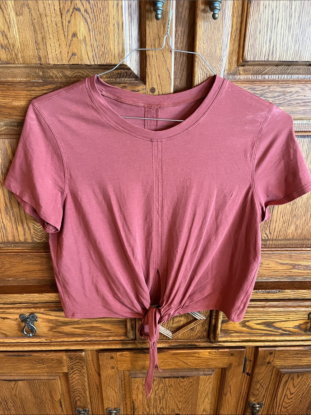 🤎 Lululemon Tie-Front Cropped Tee 🤎
